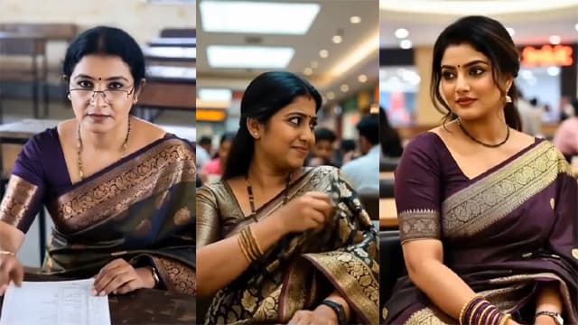 Beautiful Multiple Indian Office Lady Nude