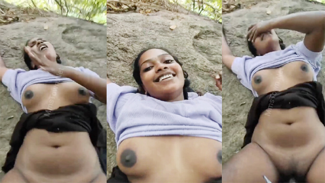 Dusky Girl Outdoor Sucking Dick Fucking BF