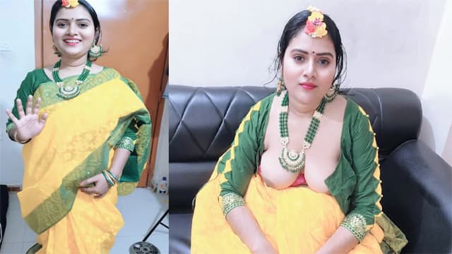 Tamil Wife Wedding Dress Video Call Distance Husband