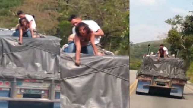 Desi Truck Babe – Chudai Running Exposed