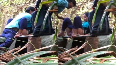 College Couple Quick – New Outdoor Fucking