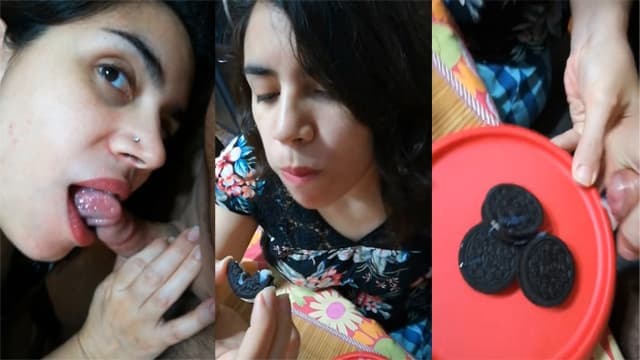 Indian Cousin Sister Giving Blowjob & Cream Biscuit Cum It
