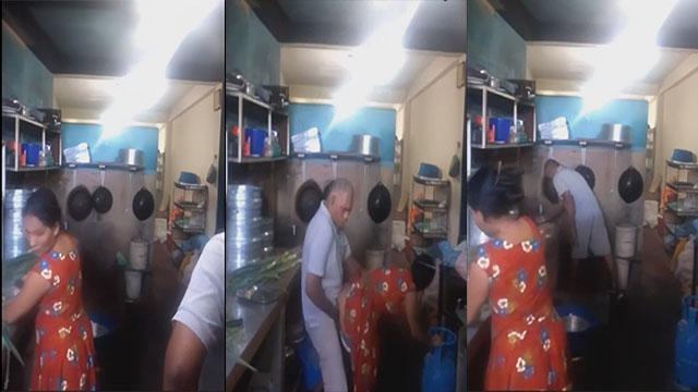 Old Man Quick Fucking On Kitchen HD