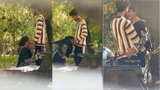 Cute Lovers Outdoor Blowjob Hidden Capture Viral