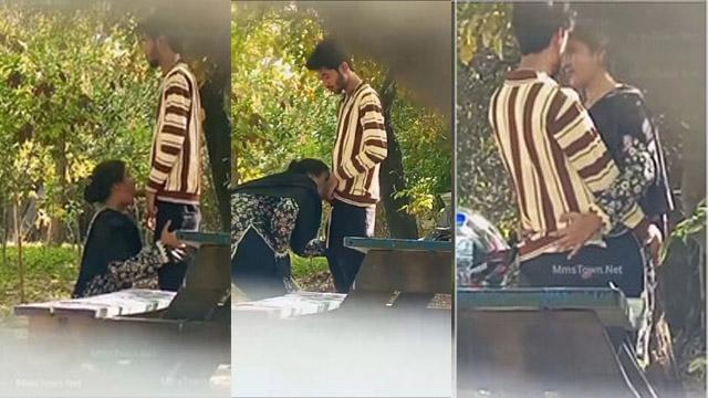 Cute Lovers Outdoor Blowjob Hidden Capture Viral