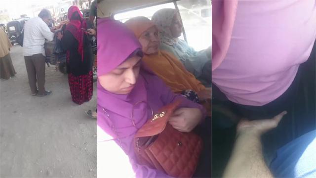 Horny Guy Touching Aunty Big Ass On A Ride