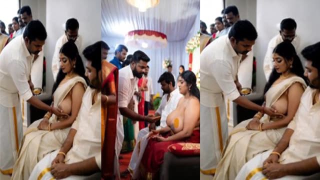 Kerala Sex Video – Malayali Woman Performing A Ritual Involving Breast Fondling Clip
